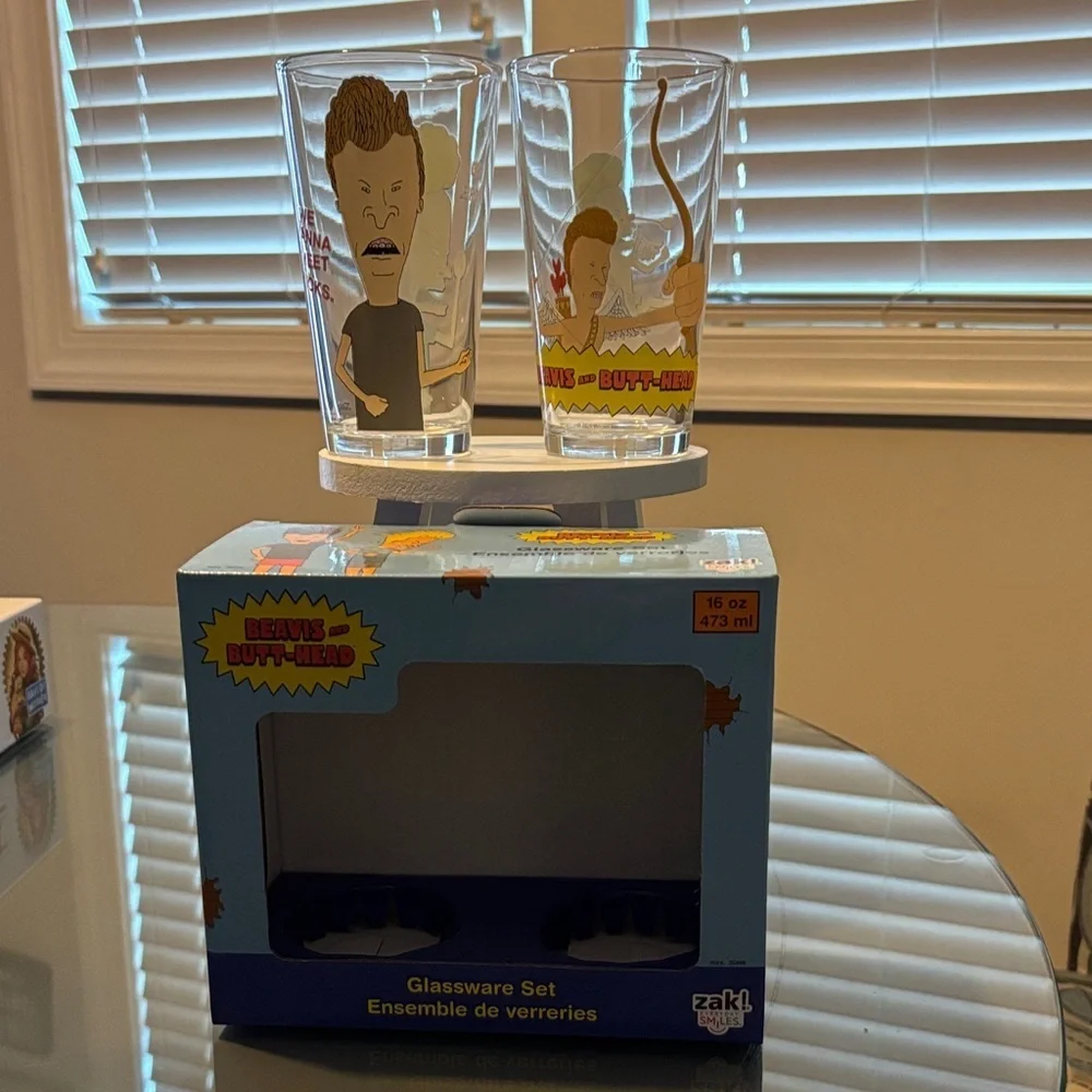 Beavis and Butt-Head Glassware Set